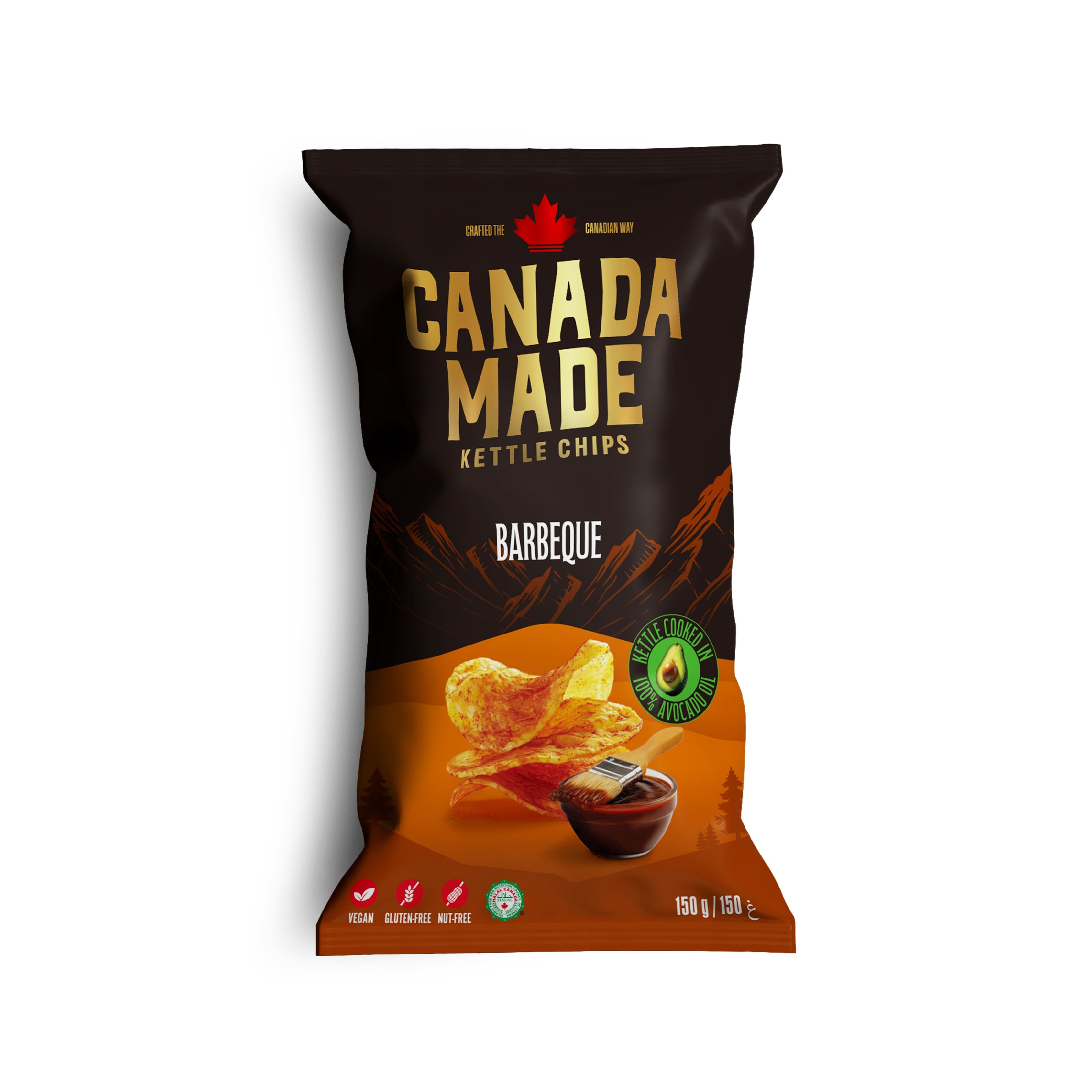 Canada Made Barbeque Kettle Chips 150g