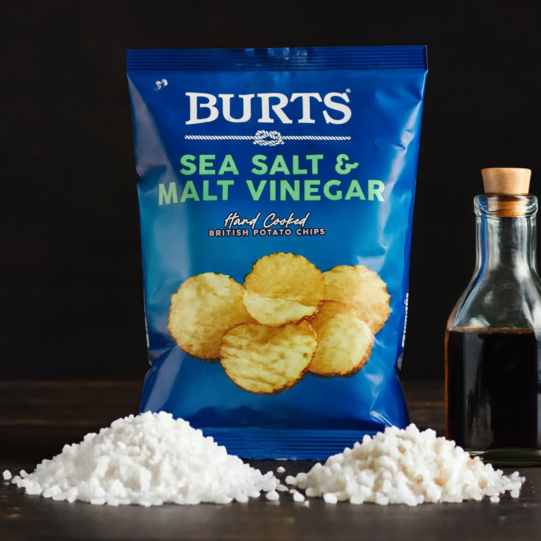 Burts Potato Chips – Sea Salt & Malt Vinegar